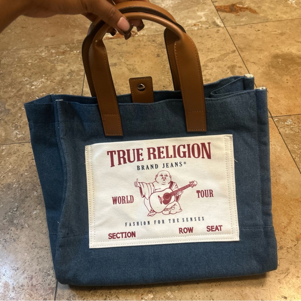 True religion Denim Style Medium Bag Tote Purse